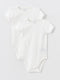 Crew Neck Basic Baby Boy Snap Snap Body 2 Pack